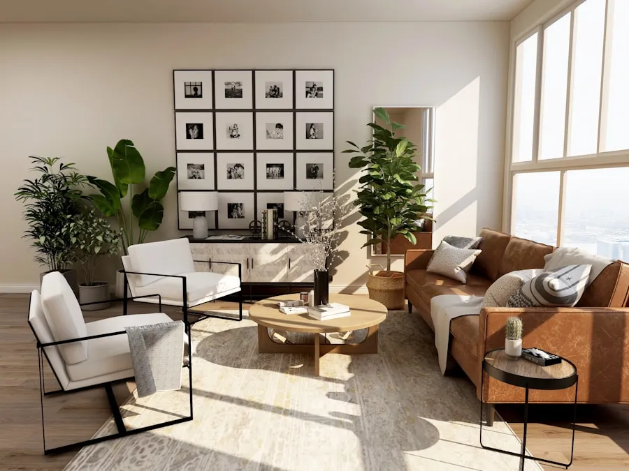 Villa contemporaine, séjour double hauteur